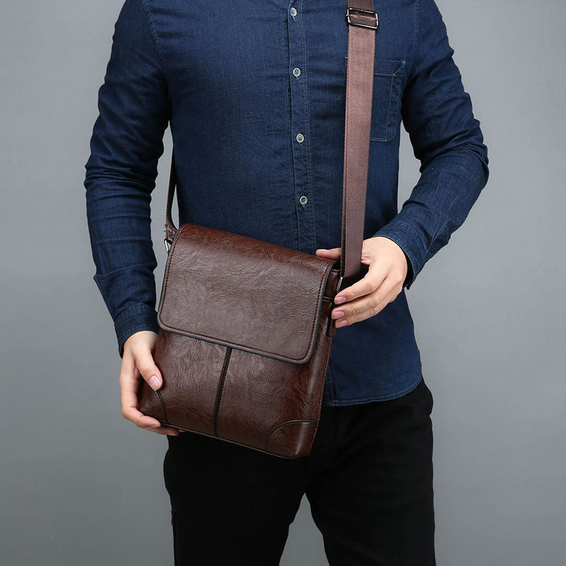 Sophisticated PU Leather Messenger Bag - Buy 1 Get 1