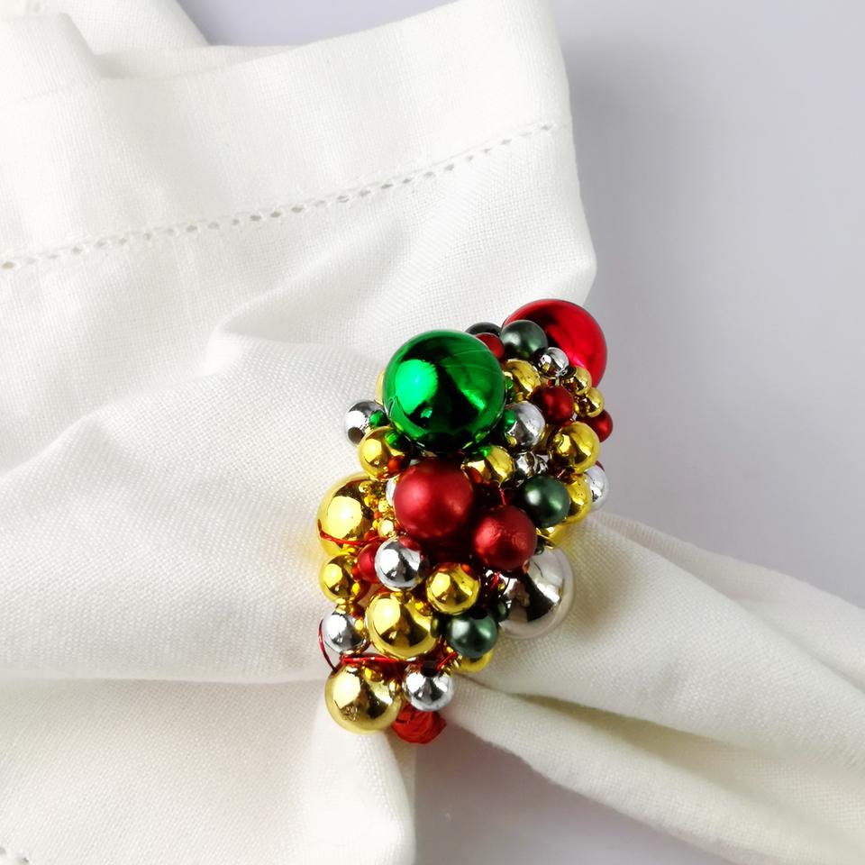 Elegant Christmas Ball Napkin Holder
