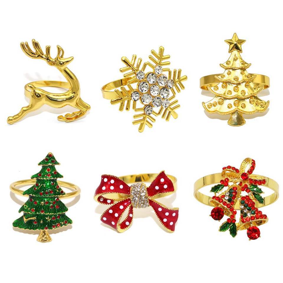 Elegant Christmas Napkin Rings