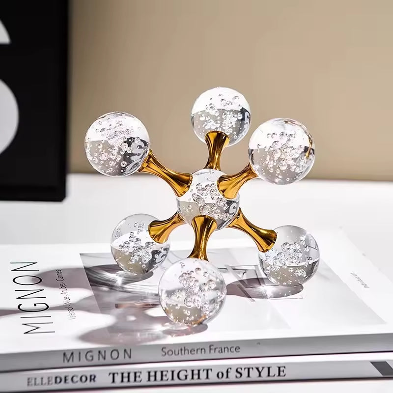 Crystal Molecular Elegance Ornaments - 2 Pieces