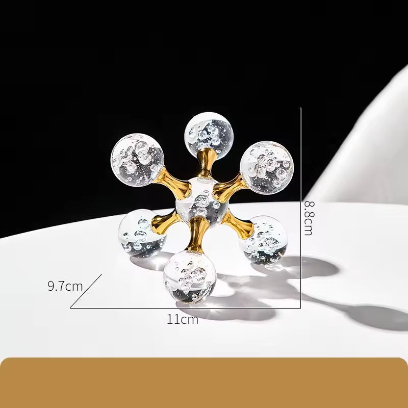 Crystal Molecular Elegance Ornaments - 2 Pieces
