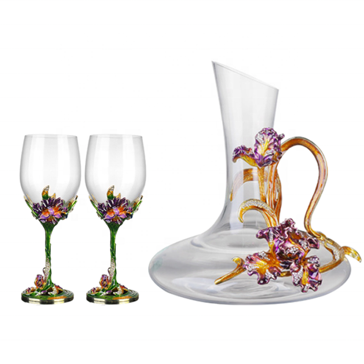 Elegant Lead-Free Crystal Goblet Set