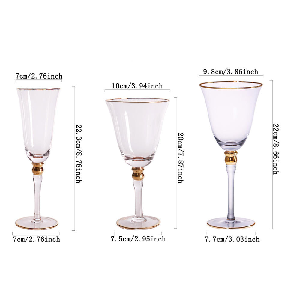 Elegant Handcrafted Crystal Champagne Flute