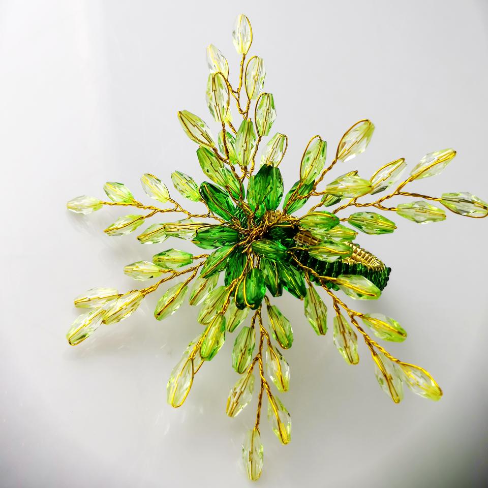 Elegant Flower Acrylic Napkin Rings