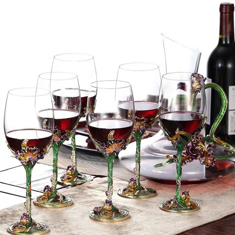 Elegant Lead-Free Crystal Goblet Set