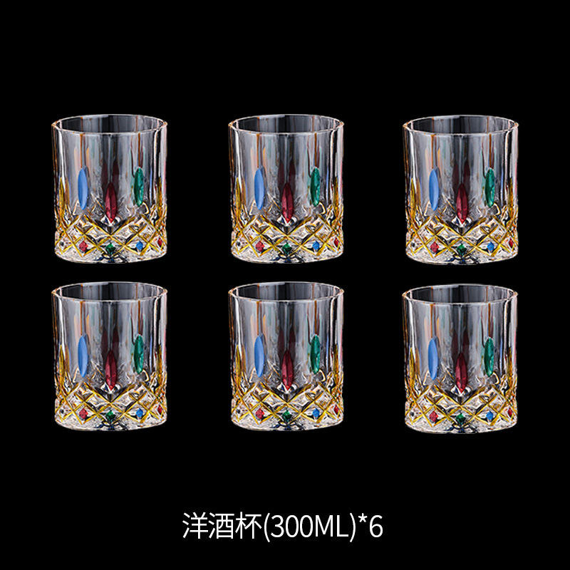 Elegant Mosaic Whiskey Glass Set