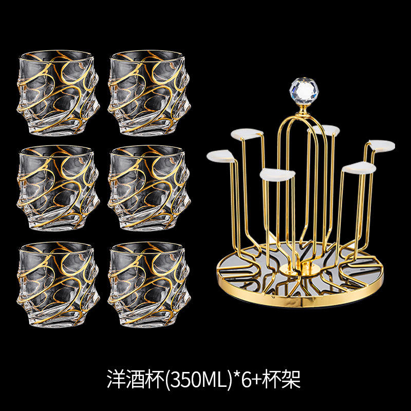 Elegant Mosaic Whiskey Glass Set