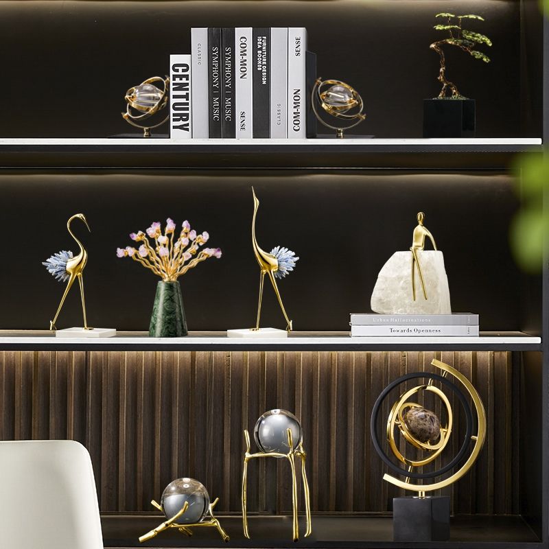 Elegant Brass Desk Accessories 5 Pices