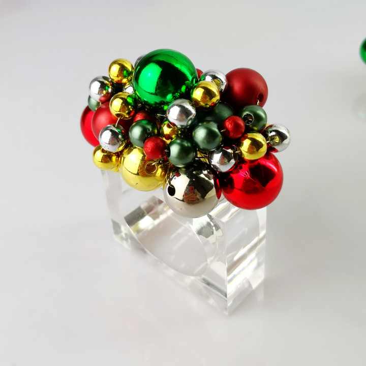 Elegant Christmas Ball Napkin Holder
