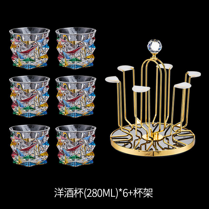 Elegant Mosaic Whiskey Glass Set