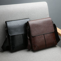 Sophisticated PU Leather Messenger Bag - Buy 1 Get 1