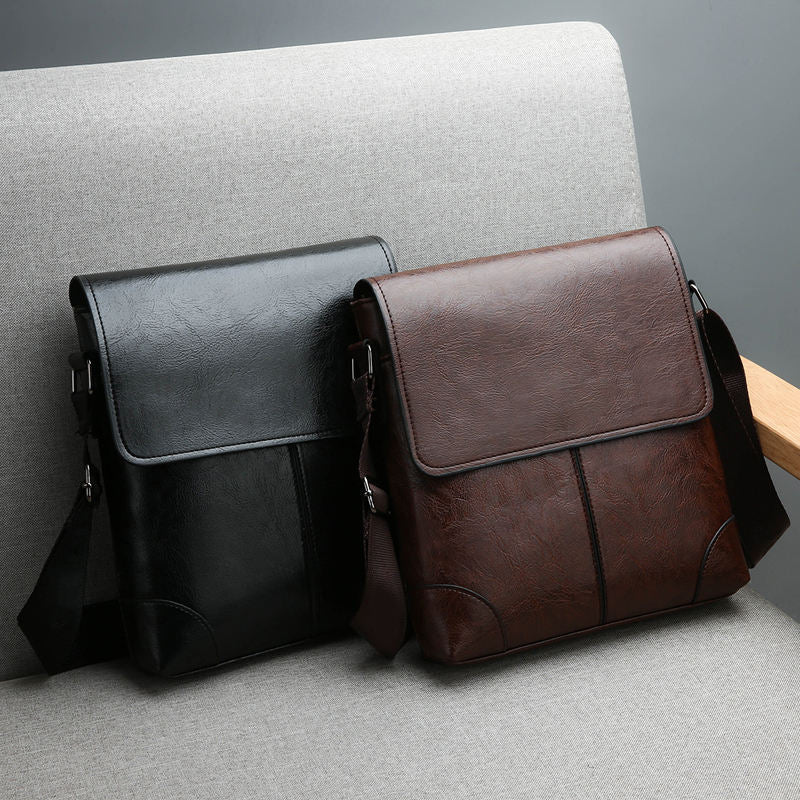 Sophisticated PU Leather Messenger Bag - Buy 1 Get 1