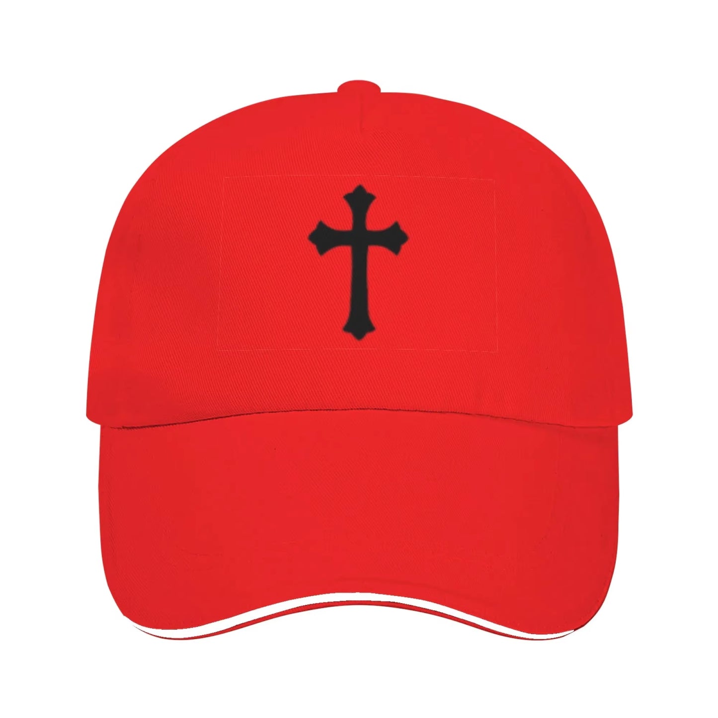 Retro Art Cross Casual Sun Hat - Unisex Retro Cross Outdoor Cap - Retro Cross Print Unisex Baseball Cap