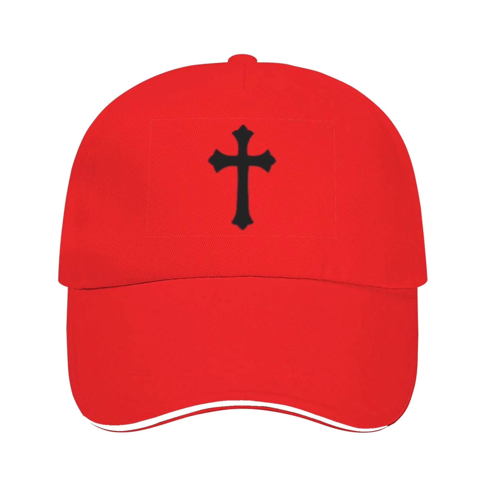 Retro Art Cross Casual Sun Hat - Unisex Retro Cross Outdoor Cap - Retro Cross Print Unisex Baseball Cap