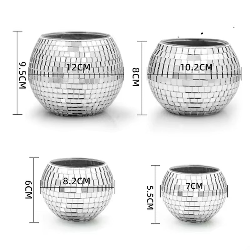 Mosaic Disco Ball Candle