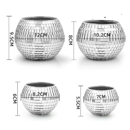 Mosaic Disco Ball Candle