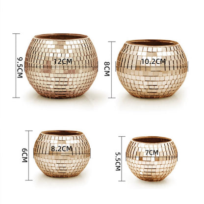 Mosaic Disco Ball Candle