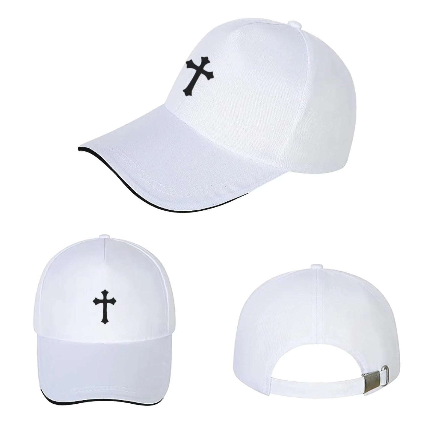 Retro Art Cross Casual Sun Hat - Unisex Retro Cross Outdoor Cap - Retro Cross Print Unisex Baseball Cap