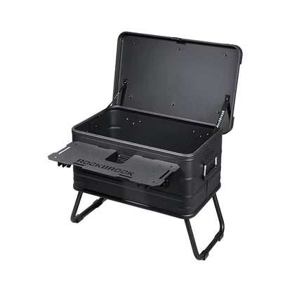 Foldable Black Aluminum Portable Multifunctional Outdoor Camping Table