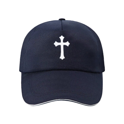Retro Art Cross Casual Sun Hat - Unisex Retro Cross Outdoor Cap - Retro Cross Print Unisex Baseball Cap