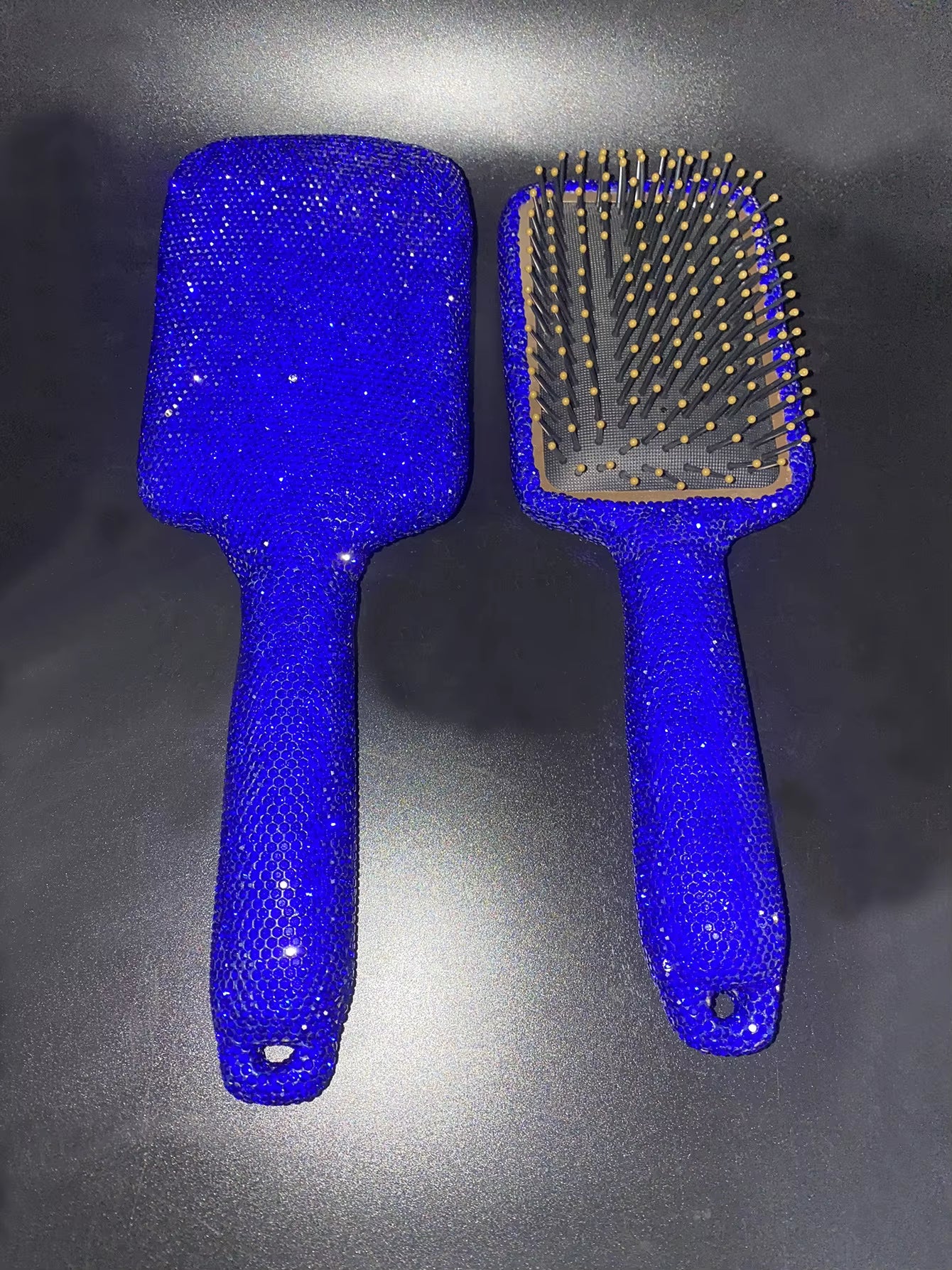 Shiny Bling Bling Diamond Handheld Air Cushion Comb Scalp Massage Detangling Hair Brush Rhinestone Princess Hair Comb