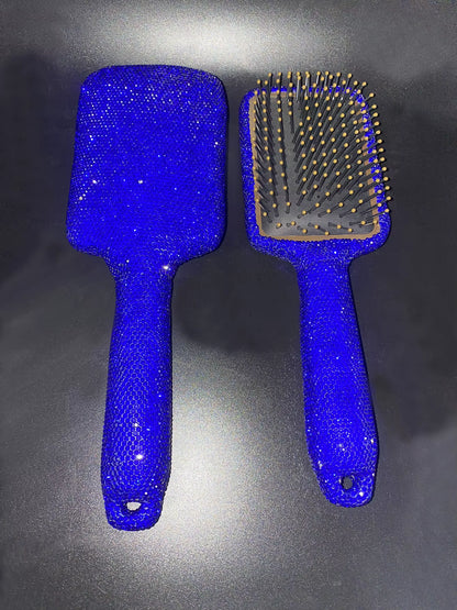 Shiny Bling Bling Diamond Handheld Air Cushion Comb Scalp Massage Detangling Hair Brush Rhinestone Princess Hair Comb