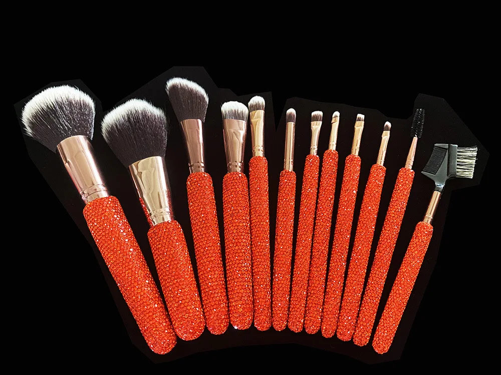 Professional Makeup Brush Set Rhinestone Makeup Brushes Rhinestone Makeup Brush Set