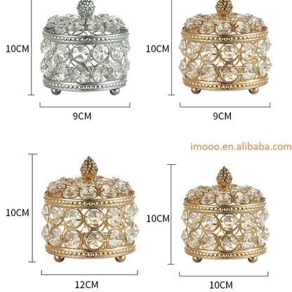 Jewelry Box Beads Treasure Case Creative Shining Jewelry Ring High-End Gift Princess Exquisite Storage Box