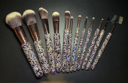 Professional Makeup Brush Set Rhinestone Makeup Brushes Rhinestone Makeup Brush Set