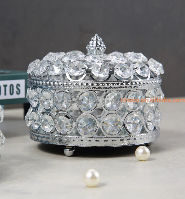 Jewelry Box Beads Treasure Case Creative Shining Jewelry Ring High-End Gift Princess Exquisite Storage Box