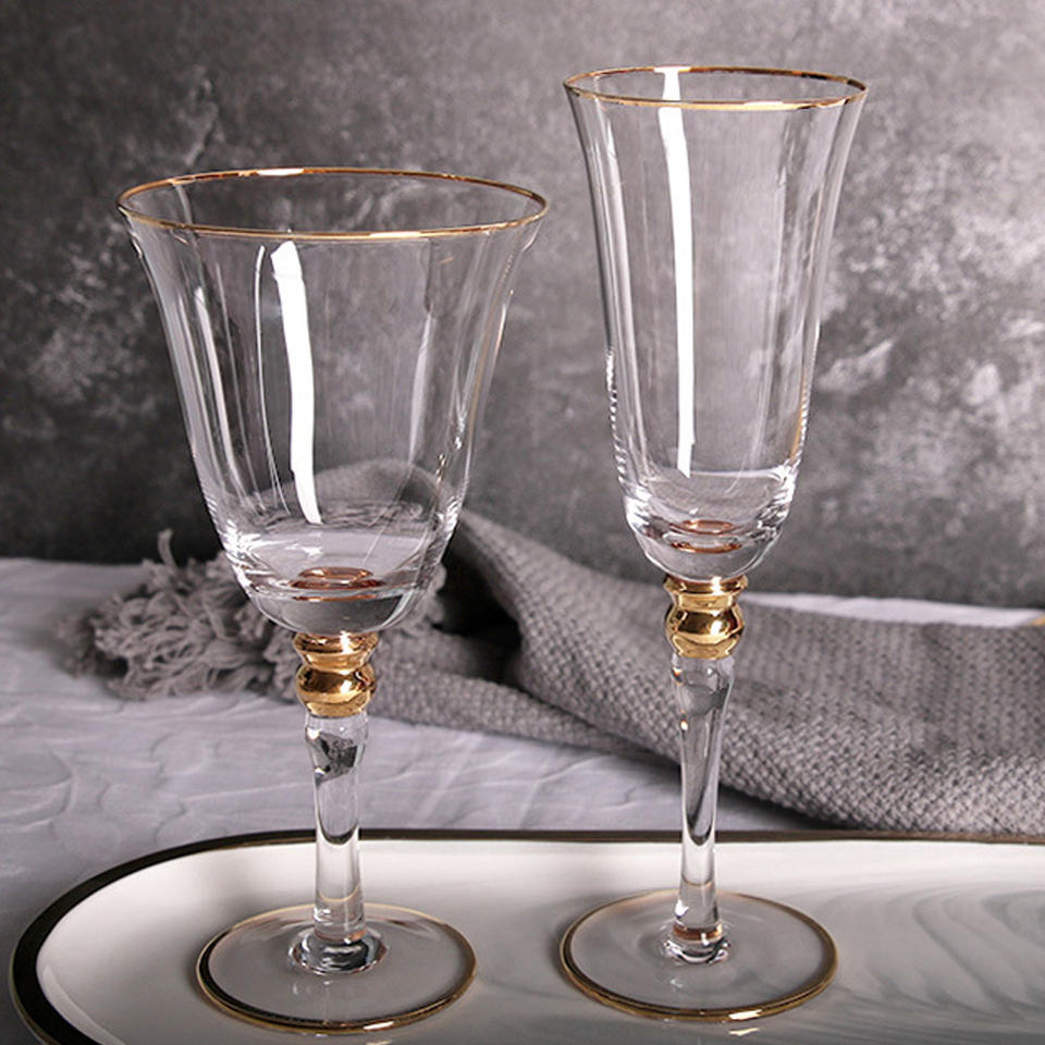 Elegant Handcrafted Crystal Champagne Flute
