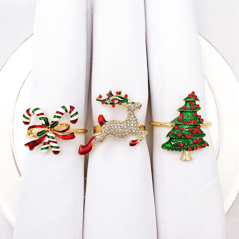 Elegant Christmas Napkin Rings