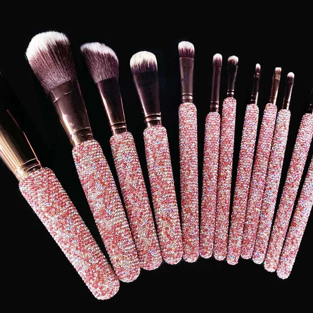 Professional Makeup Brush Set Rhinestone Makeup Brushes Rhinestone Makeup Brush Set