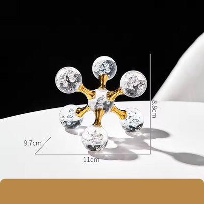 Crystal Molecular Elegance Ornaments - 2 Pieces