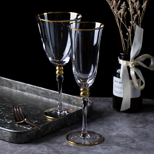 Elegant Handcrafted Crystal Champagne Flute