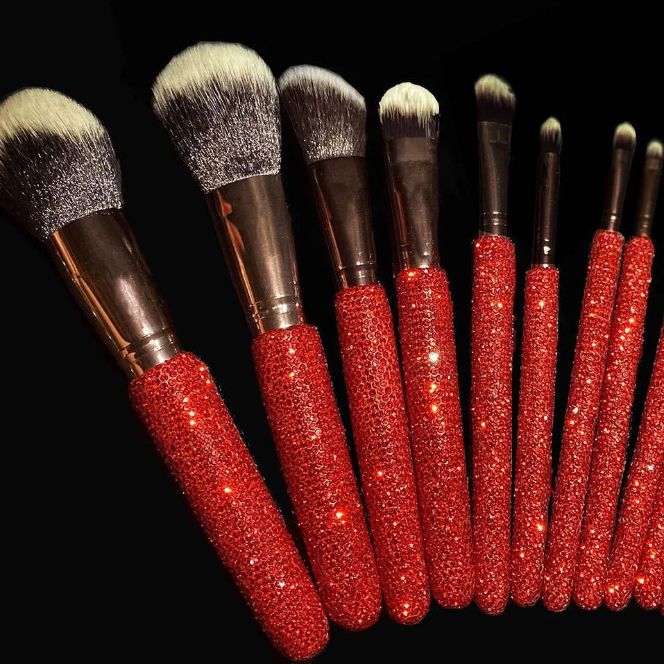Professional Makeup Brush Set Rhinestone Makeup Brushes Rhinestone Makeup Brush Set