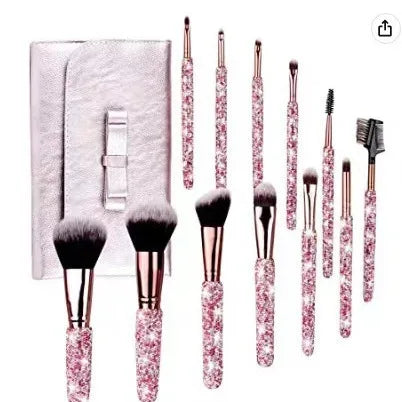 Professional Makeup Brush Set Rhinestone Makeup Brushes Rhinestone Makeup Brush Set