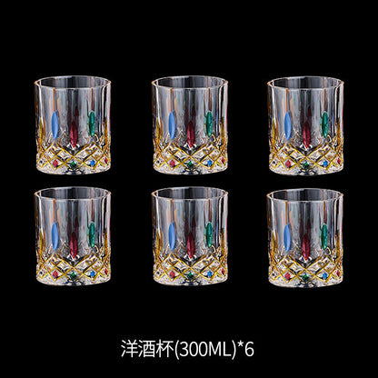 Elegant Mosaic Whiskey Glass Set