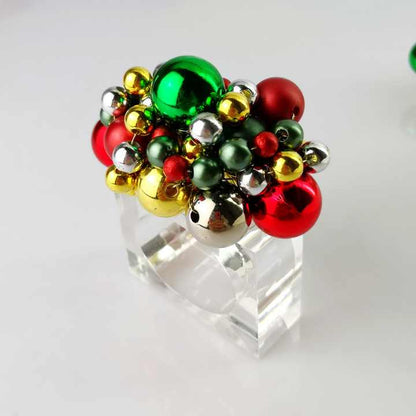 Elegant Christmas Ball Napkin Holder