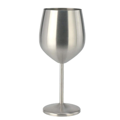 Elegant Unbreakable Stainless Steel Wine Glass - 1 Set