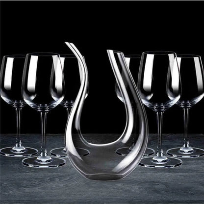 Crystal Wine & Whiskey Decanter Set