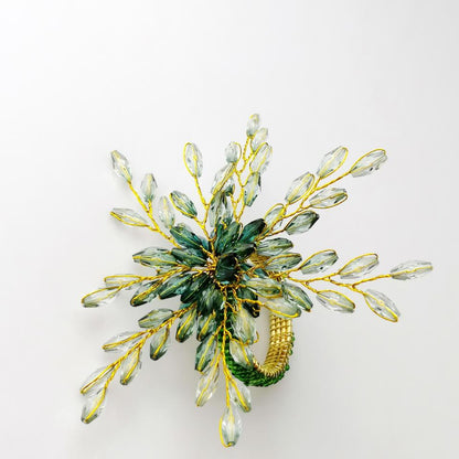 Elegant Flower Acrylic Napkin Rings