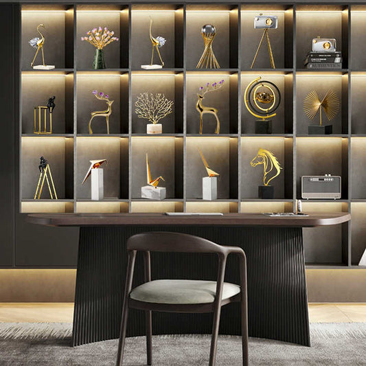 Elegant Brass Desk Accessories 5 Pices