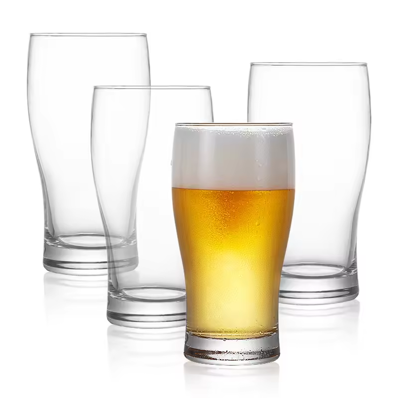 Premium Pilsner Beer Glasses - Set of 2