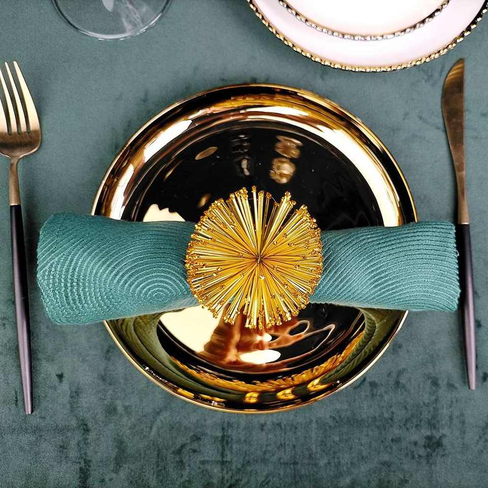 Elegant Gold Plated Napkin Holder