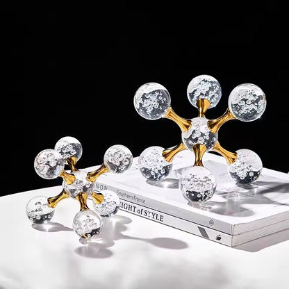 Crystal Molecular Elegance Ornaments - 2 Pieces