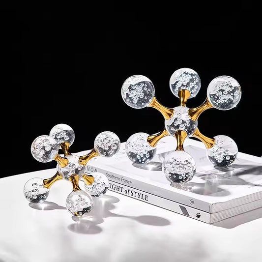 Crystal Molecular Elegance Ornaments - 2 Pieces