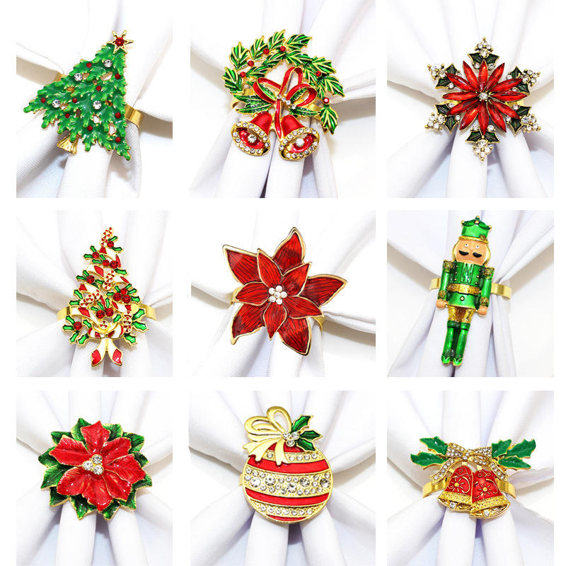 Elegant Christmas Napkin Rings