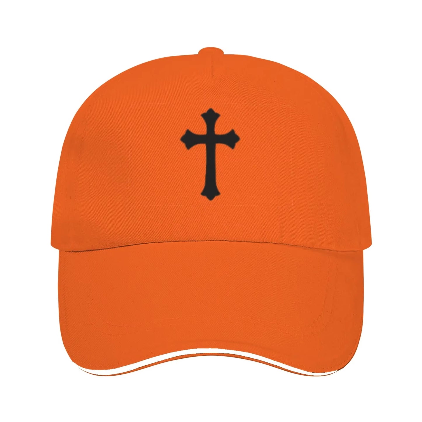 Retro Art Cross Casual Sun Hat - Unisex Retro Cross Outdoor Cap - Retro Cross Print Unisex Baseball Cap