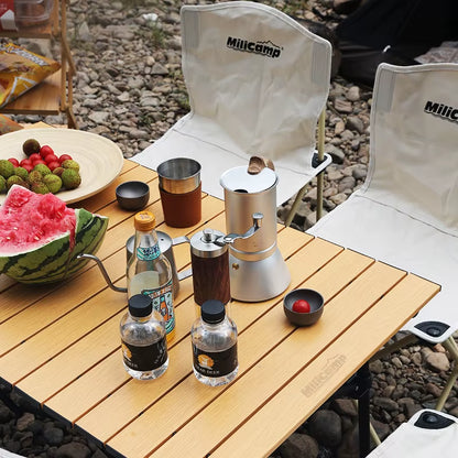 Customized Beach Portable Outdoor Aluminum Camping Folding Picnic Table Camping Table Foldable